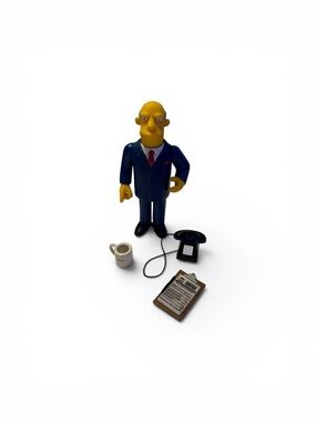 2002 Playmates The Simpsons Superintendent Chalmers Figure - Series 8